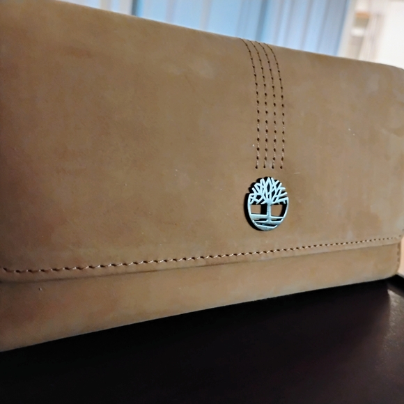 Timberland Tan Suede Leather, Unisex Wallet - Picture 2 of 4